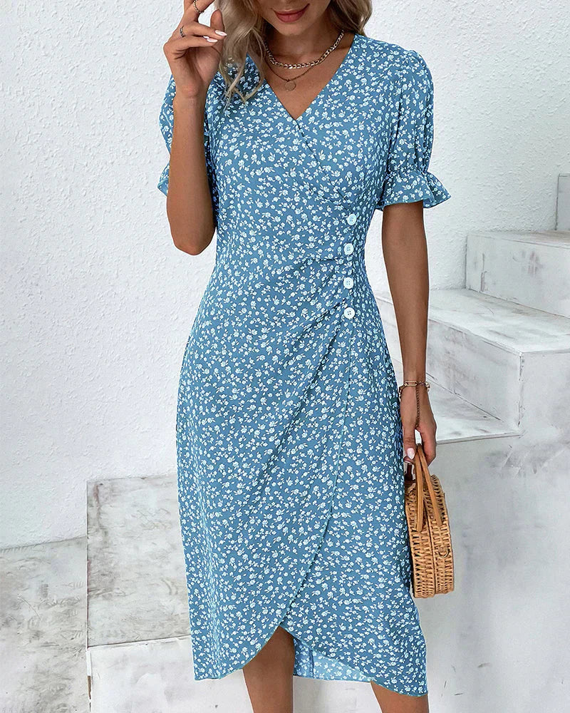 Lily | Floral Wrap Dress