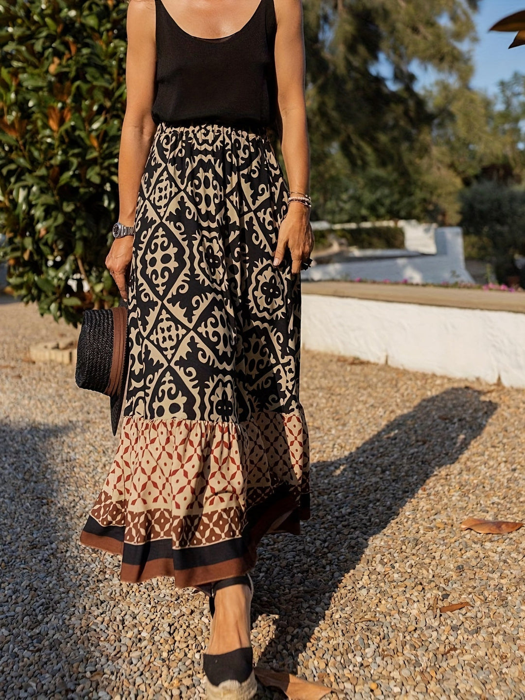Clara | Chic Boho Maxi Skirt