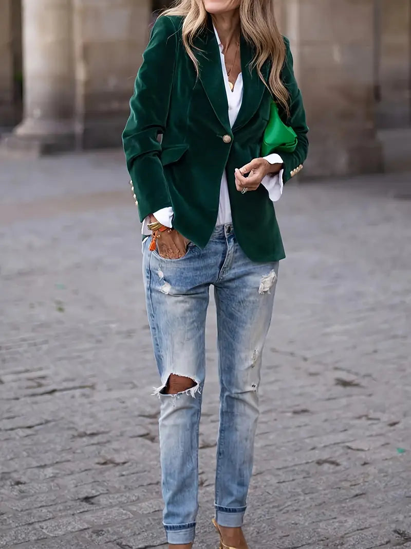 Clara | Luxurious Velvet Blazer
