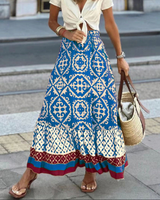 Clara | Chic Boho Maxi Skirt