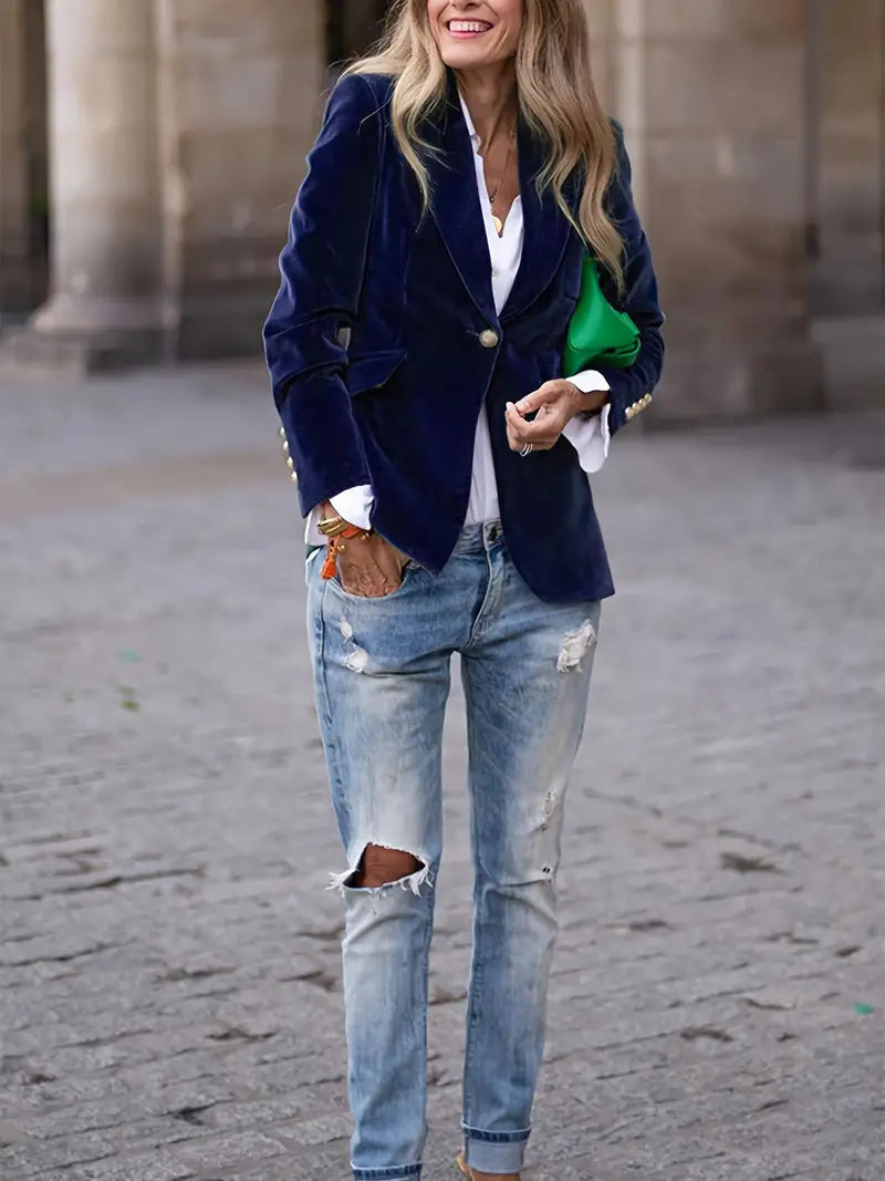 Clara | Luxurious Velvet Blazer
