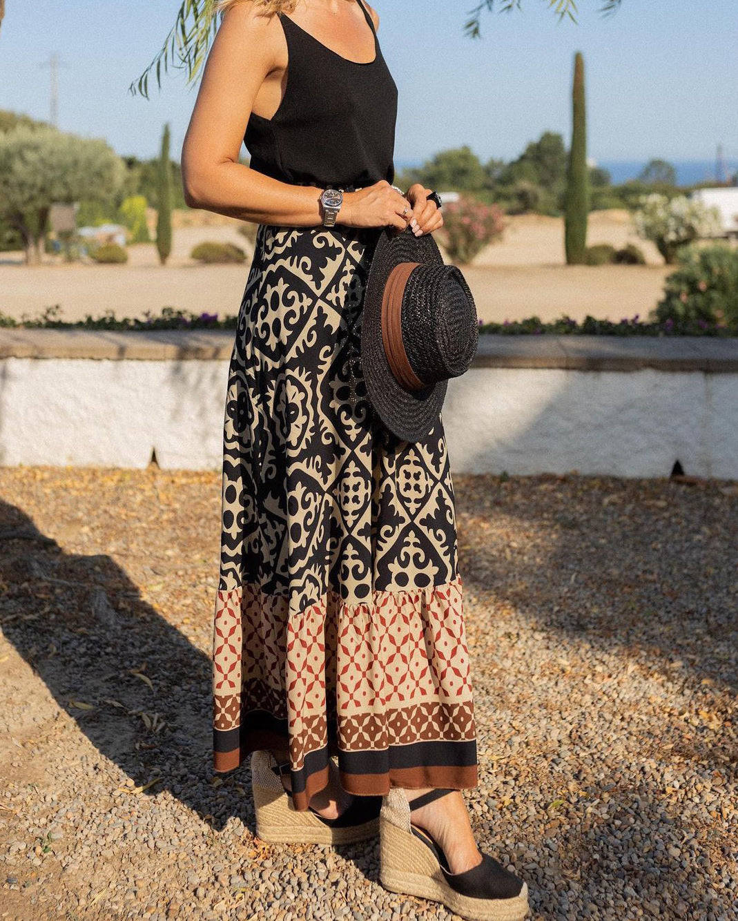 Clara | Chic Boho Maxi Skirt
