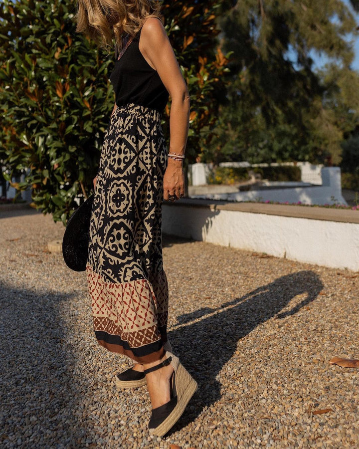 Clara | Chic Boho Maxi Skirt
