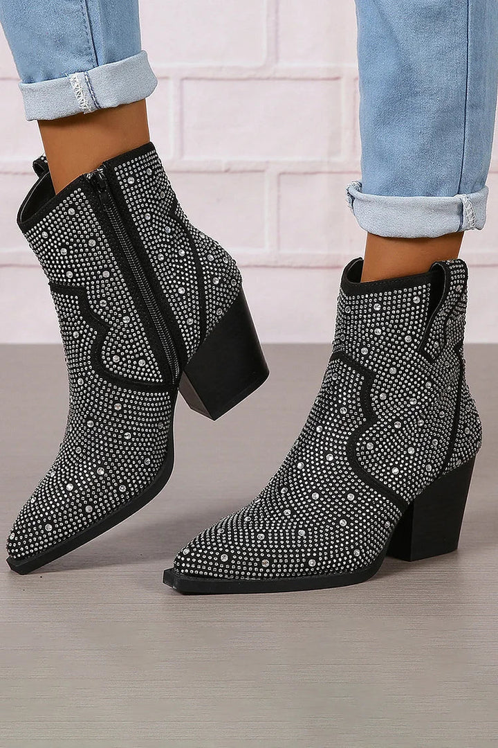 Sophie | Stylish Patchwork Ankle Boots