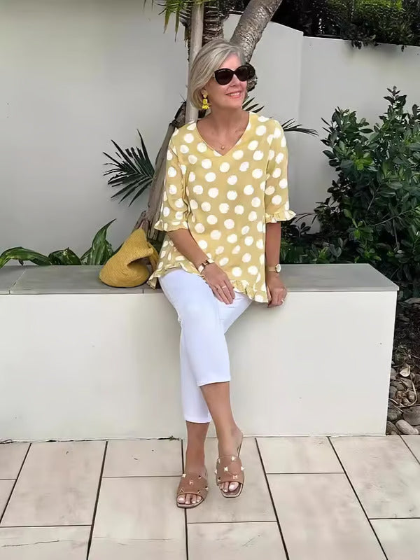 Megan | Chic V-Neck Top