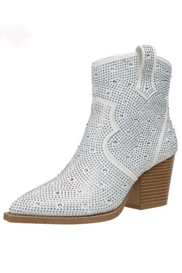 Sophie | Stylish Patchwork Ankle Boots