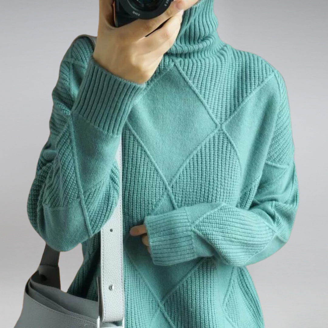 Clara | Elegant Roll Neck Jumper