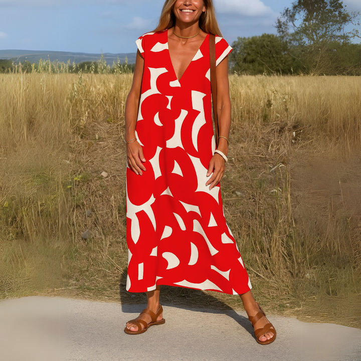 Clara | Elegant V-Neck Dress