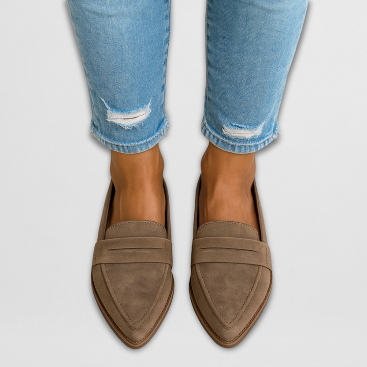 Chloe | Stylish Suede Flats