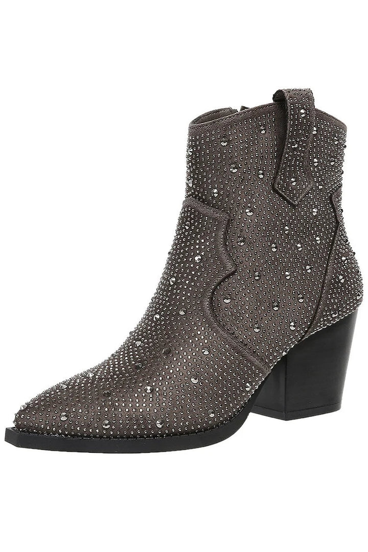 Sophie | Stylish Patchwork Ankle Boots