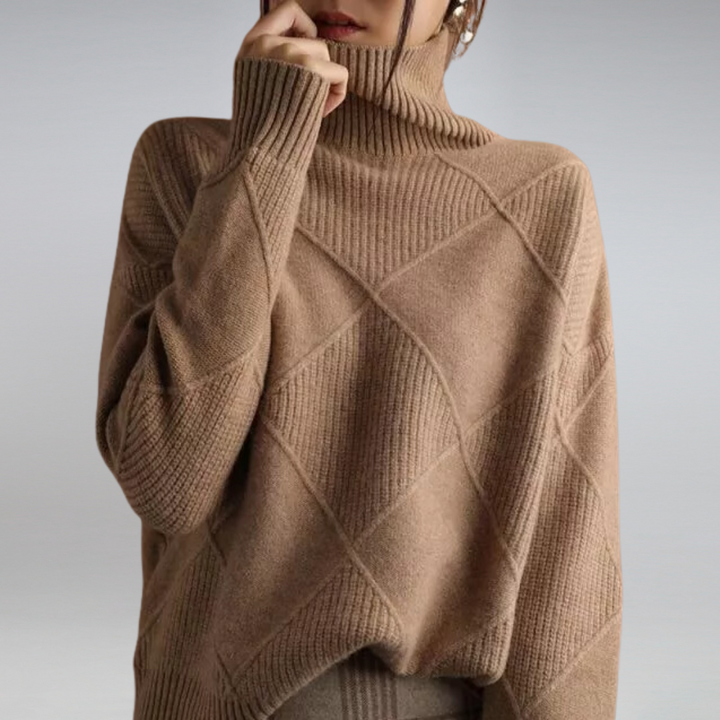 Clara | Elegant Roll Neck Jumper
