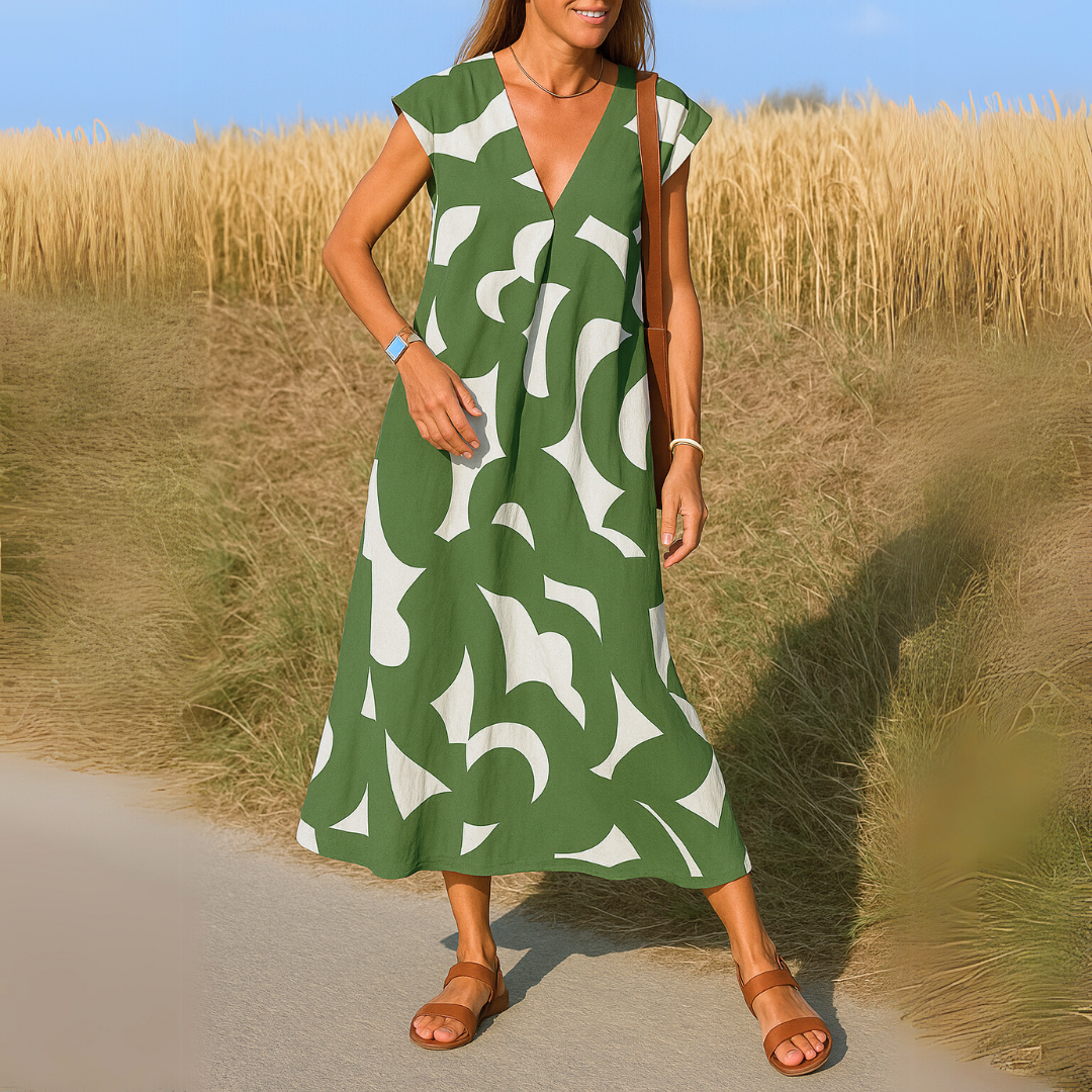 Clara | Elegant V-Neck Dress