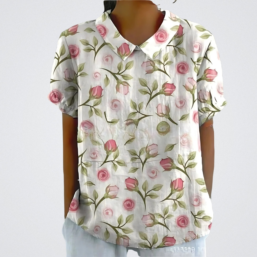 Clara | Elegant Floral Blouse