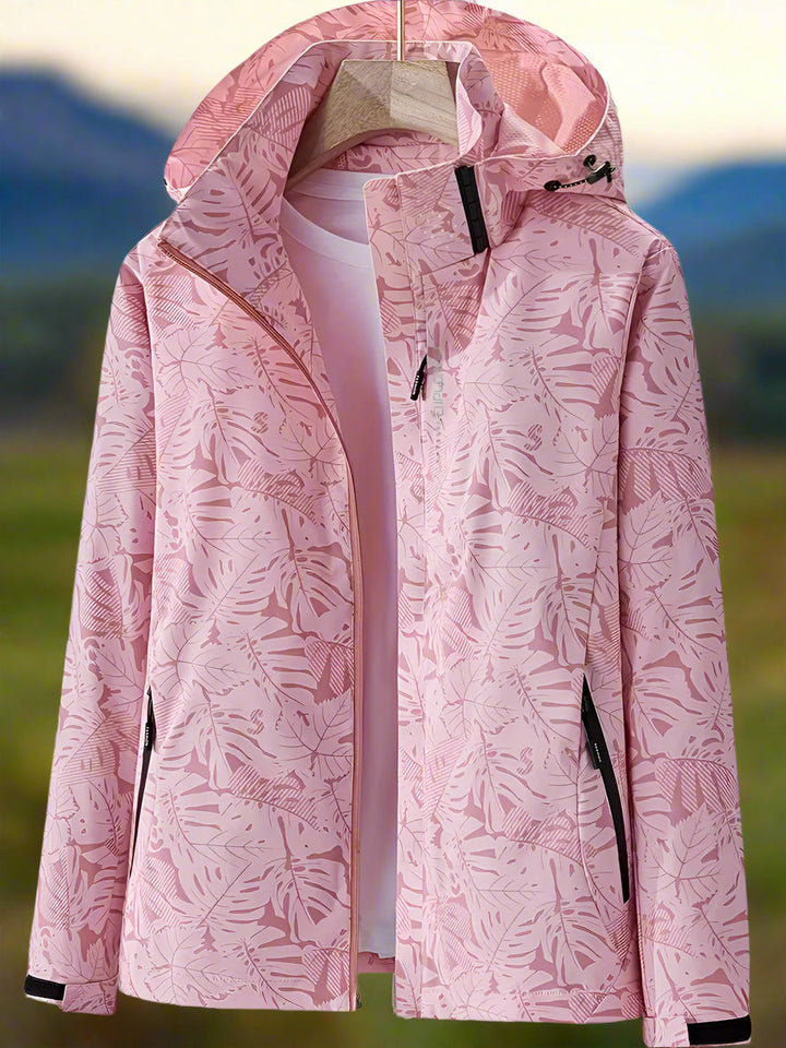 Jenny | Leaf print windbreaker