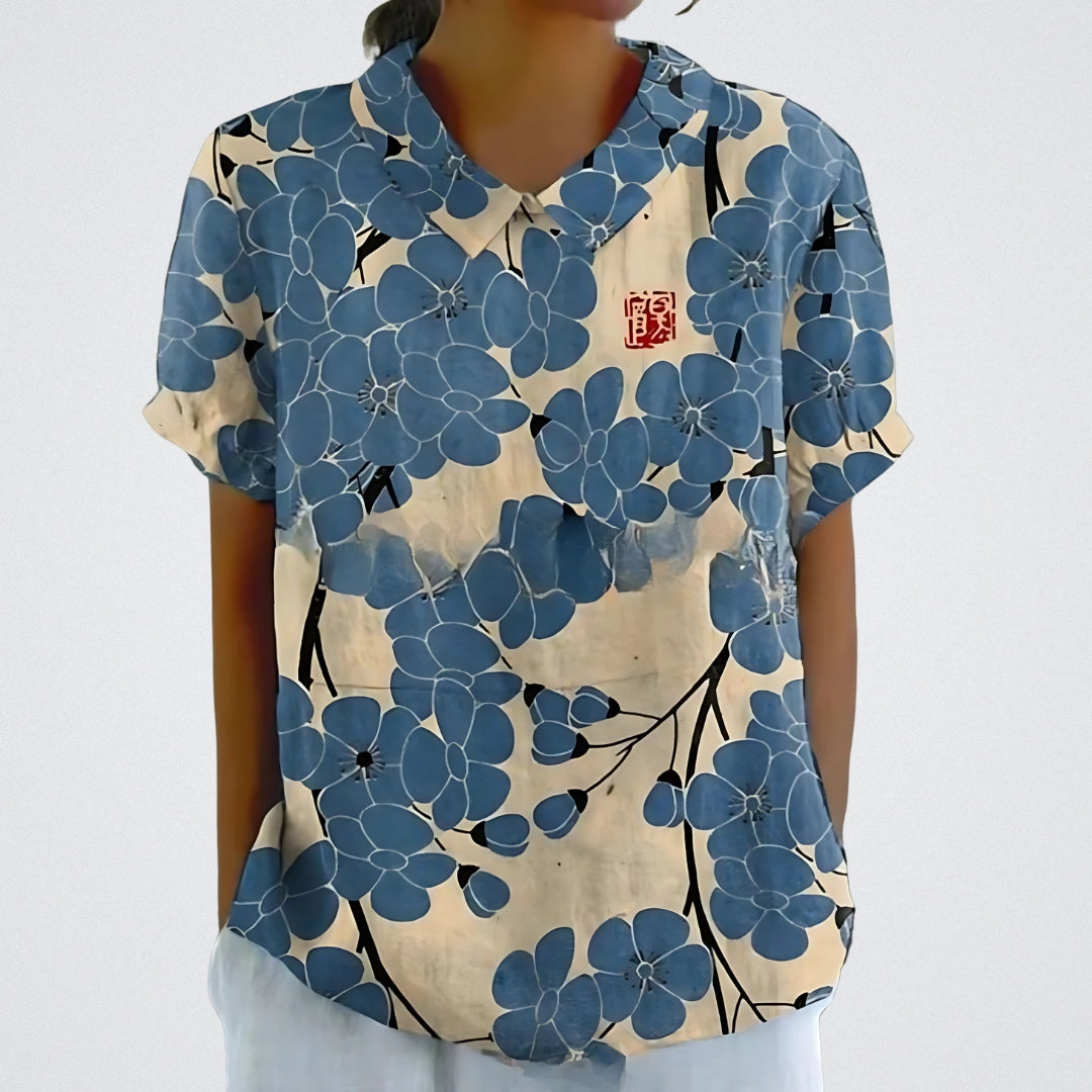 Clara | Elegant Floral Blouse