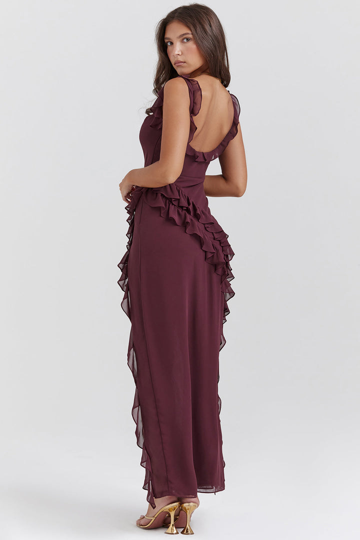 Sophie | Asymmetrical Ruffle Dress