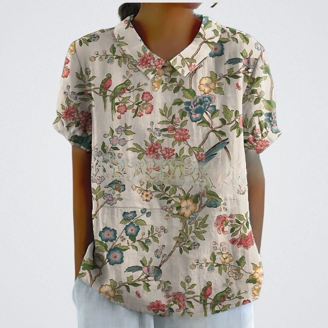 Clara | Elegant Floral Blouse