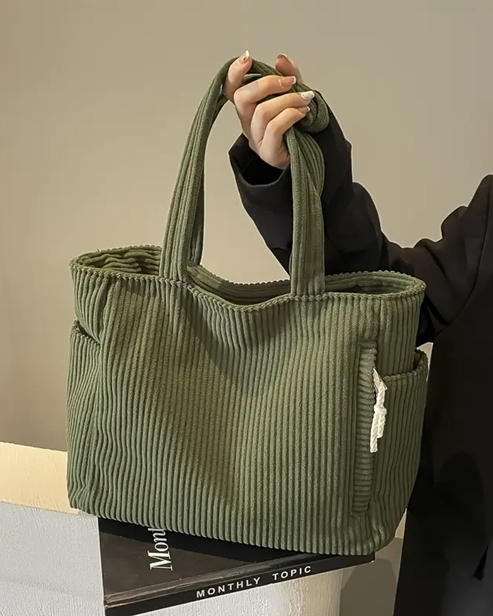 Chloe | Stylish Ribbed Tote