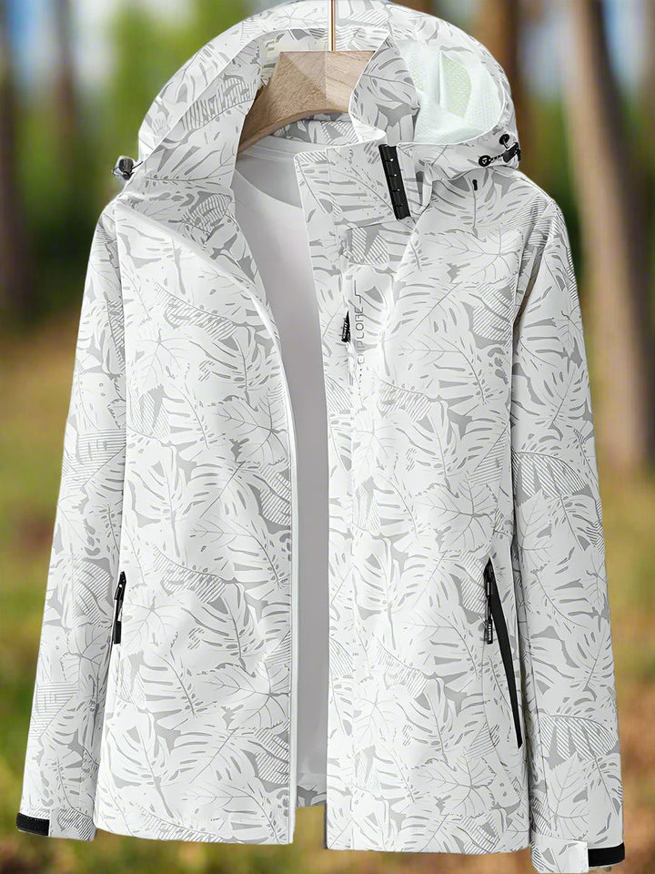 Jenny | Leaf print windbreaker