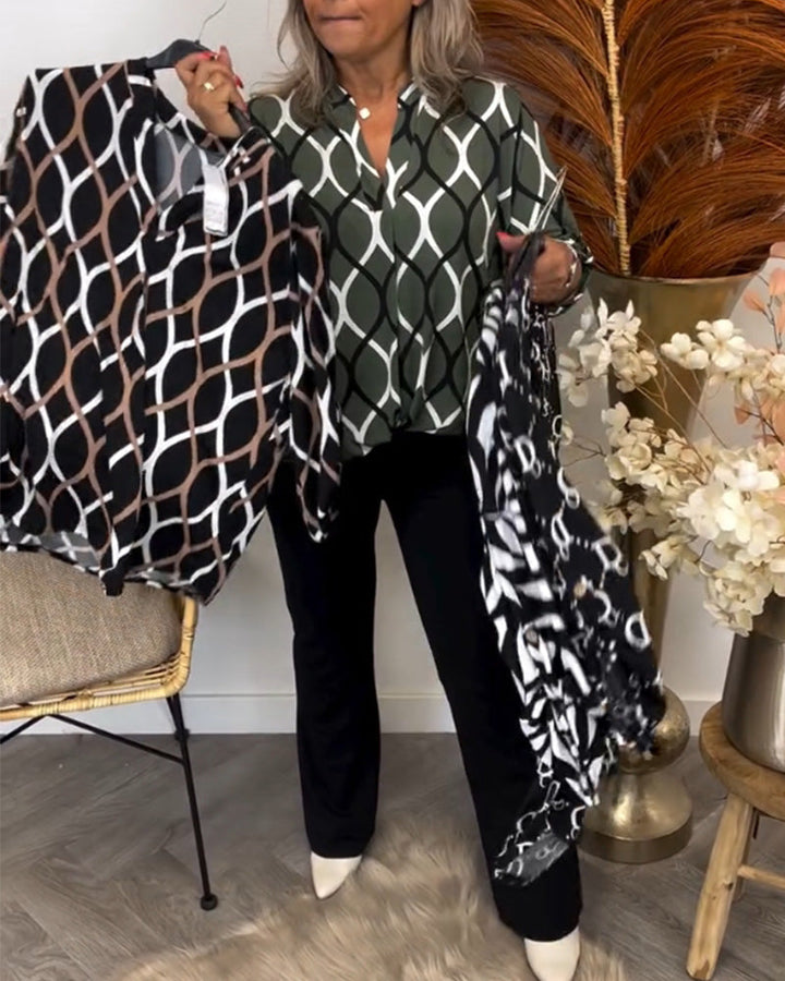 Sophie | Graphic Print Blouse