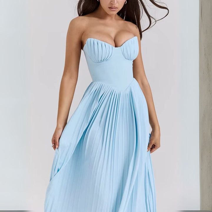 Clara | Elegant Pleated Gown