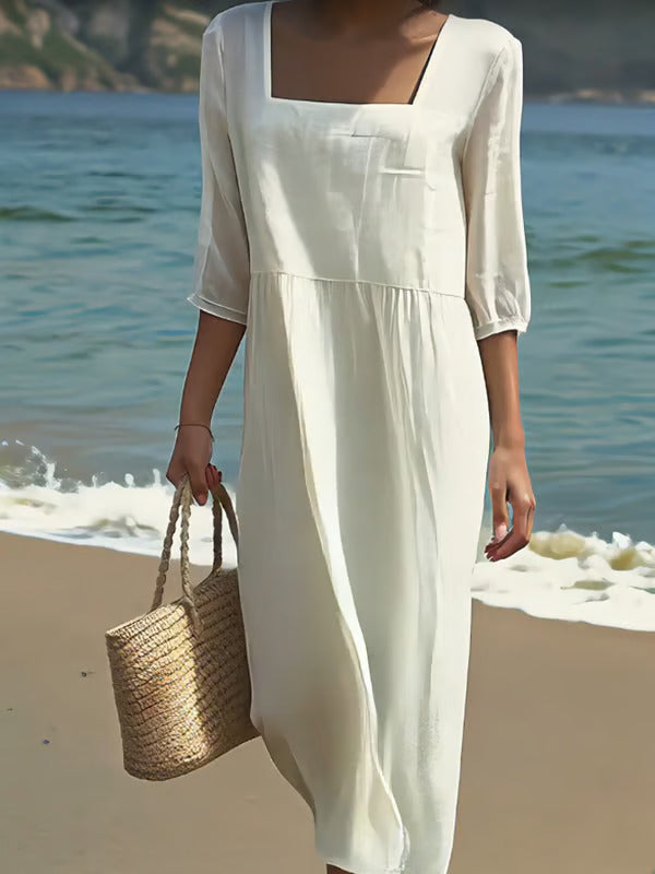 Clara | Lightweight Linen Dress