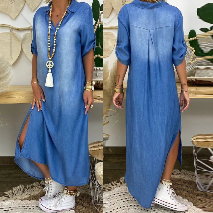 Chloe | Soft Denim Dress