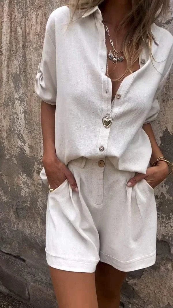 Clara | Elegant Cotton-Linen Set