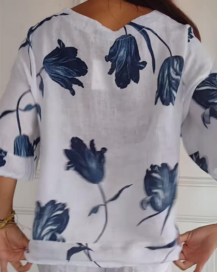 Sophie | Elegant Floral Top