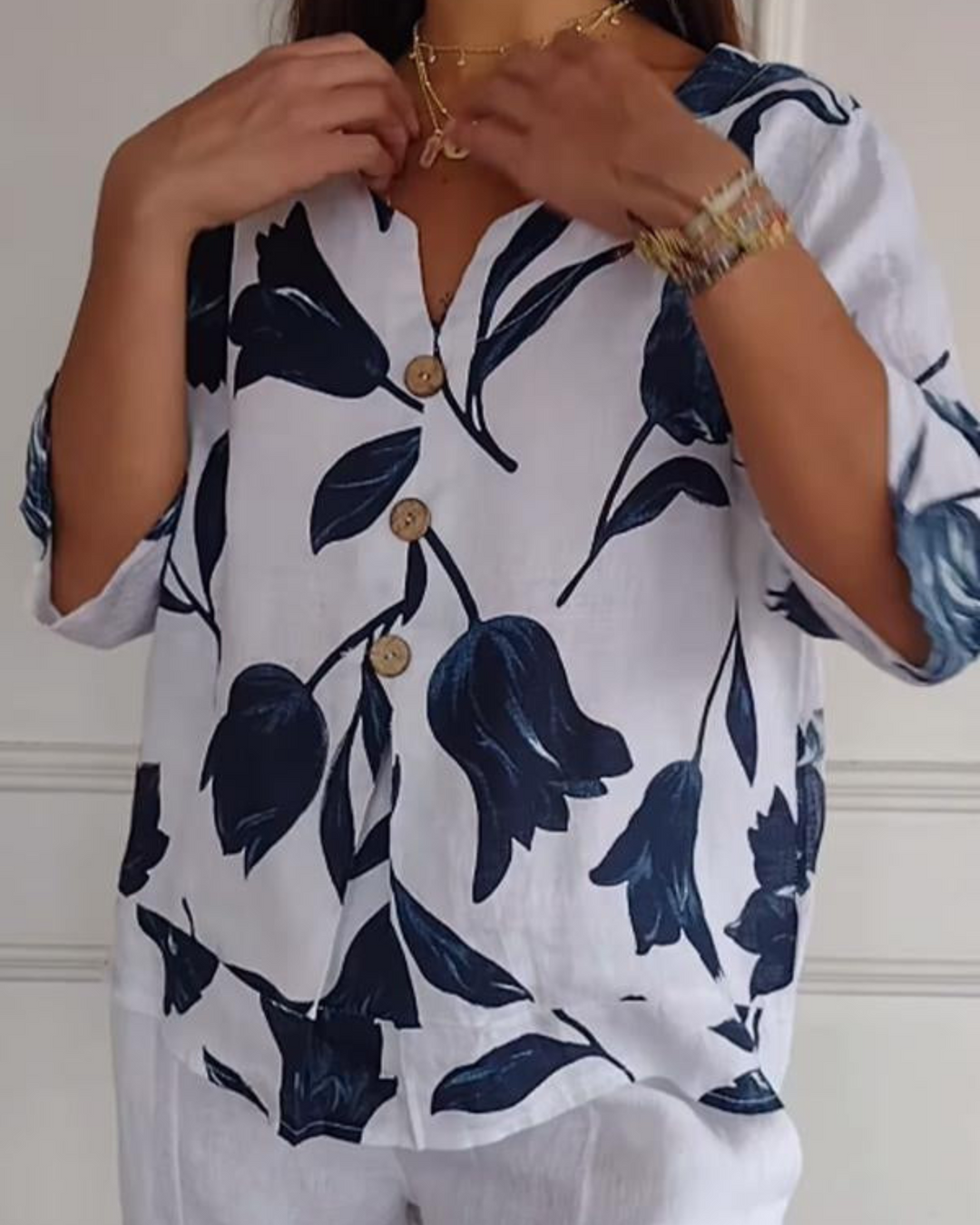 Sophie | Elegant Floral Top