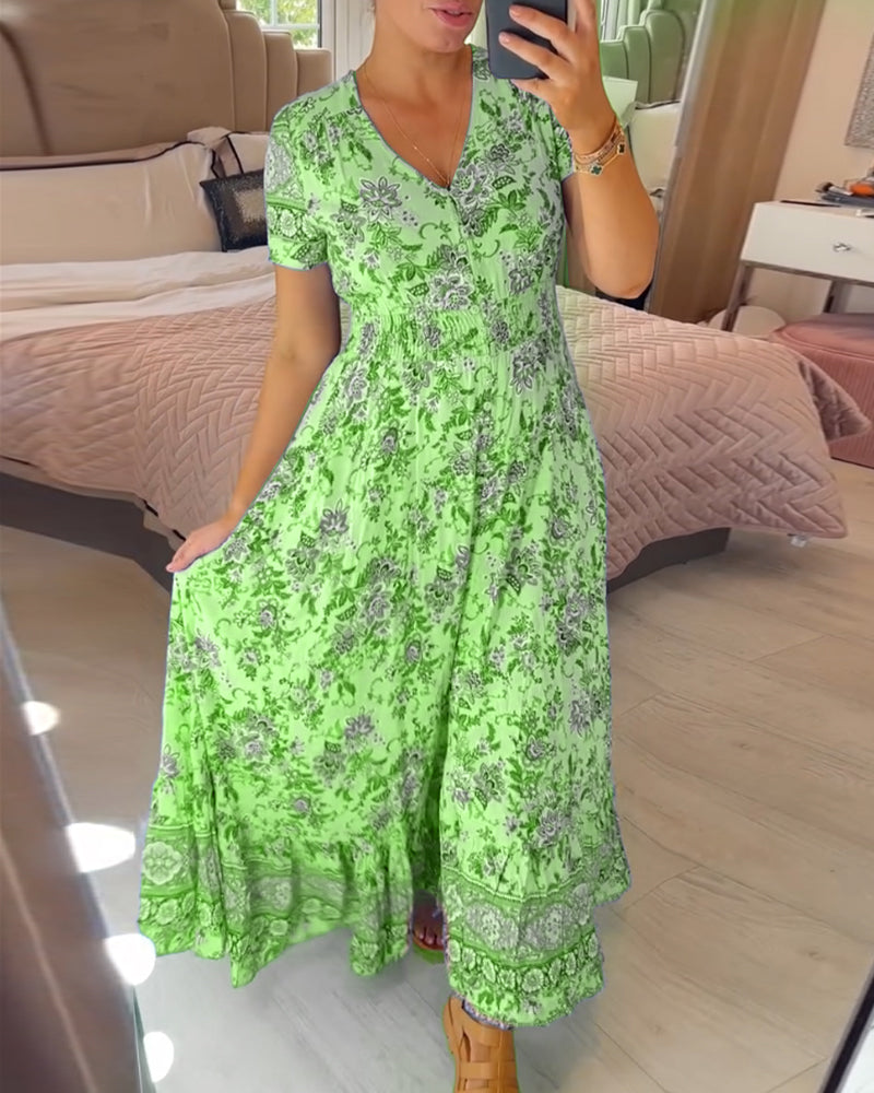 Sophie | V-Neck Floral Dress