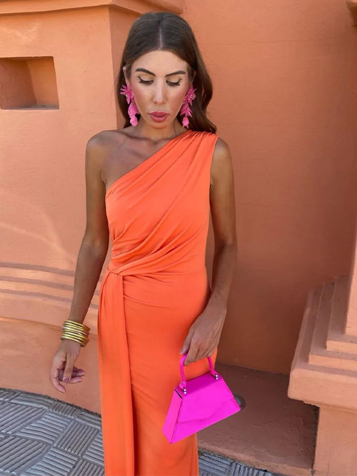 Clara | Asymmetrical Maxi Dress