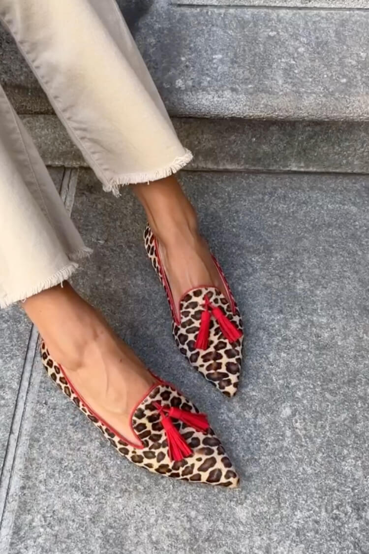 Sophie | Red tassel loafers