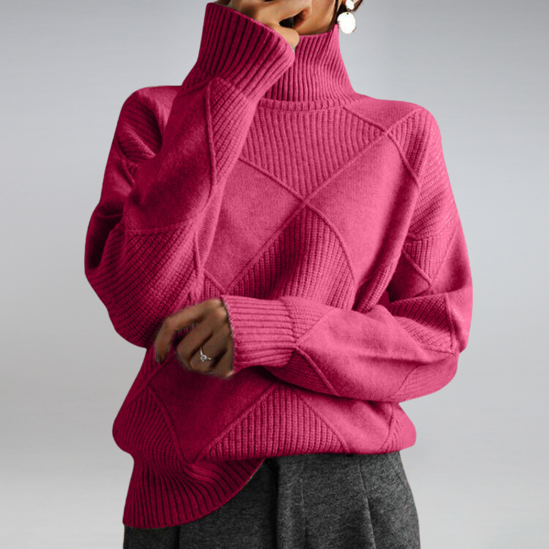 Clara | Elegant Roll Neck Jumper