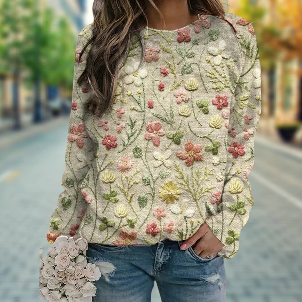 Molly | Floral Knit Jumper