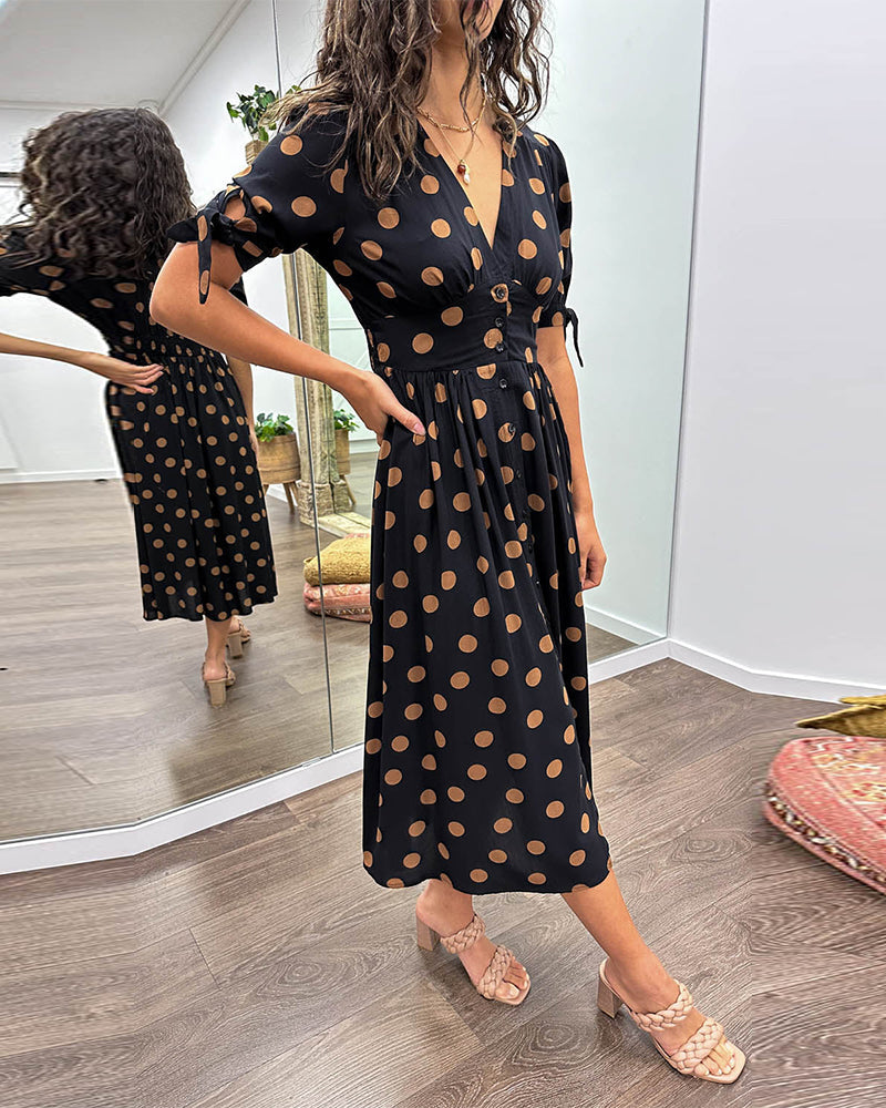 Clara | Chic Polka Dot Dress