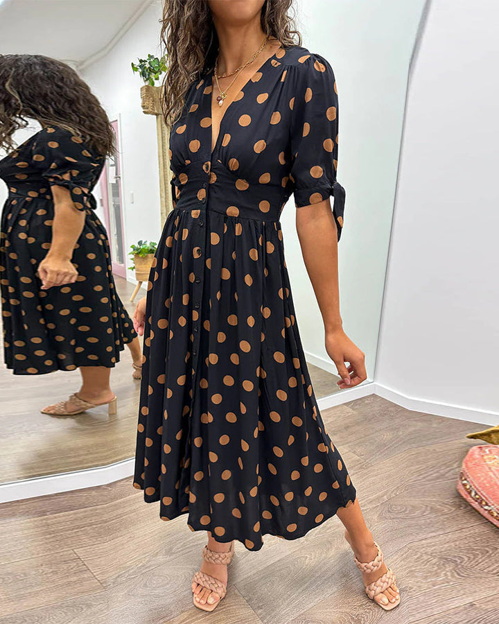 Clara | Chic Polka Dot Dress