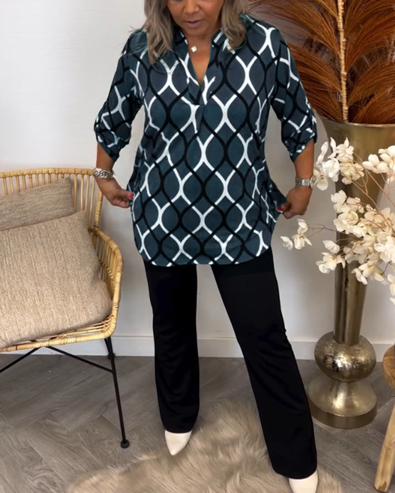 Sophie | Graphic Print Blouse