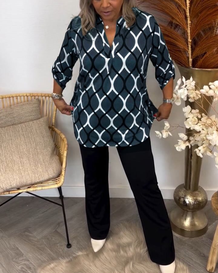 Sophie | Graphic Print Blouse