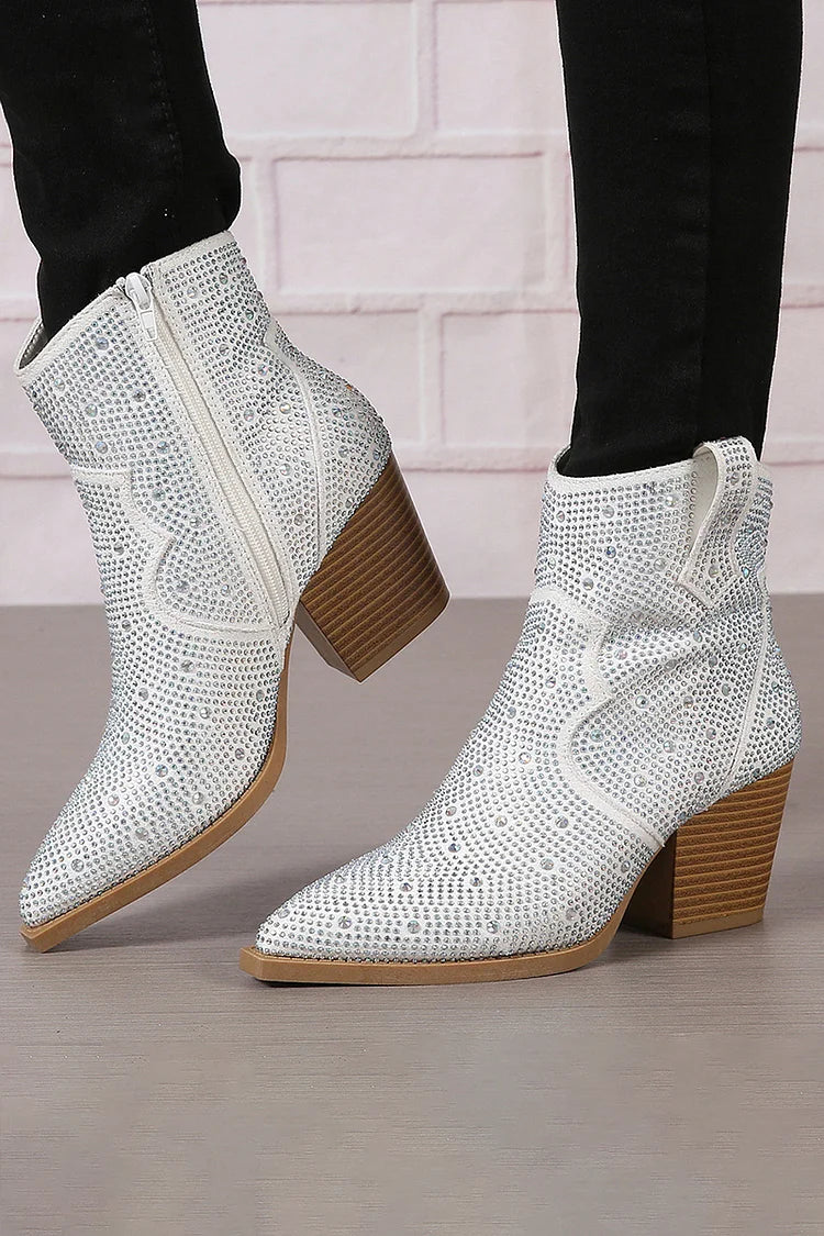 Sophie | Stylish Patchwork Ankle Boots