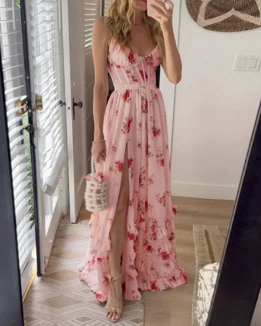 Clara | Floral Midi Dress