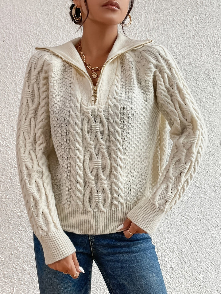 Clara | Stylish Cable Knit Jumper
