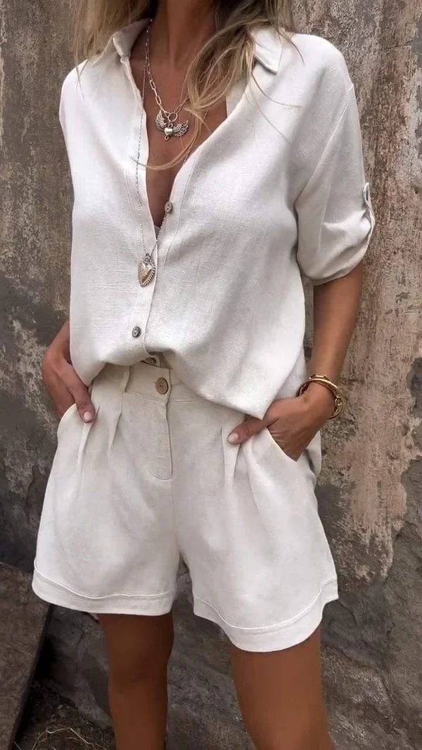 Clara | Elegant Cotton-Linen Set