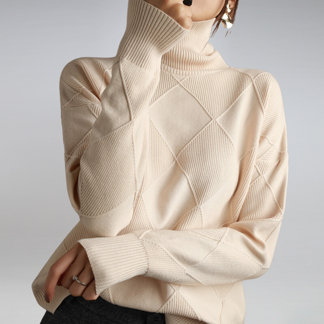Clara | Elegant Roll Neck Jumper
