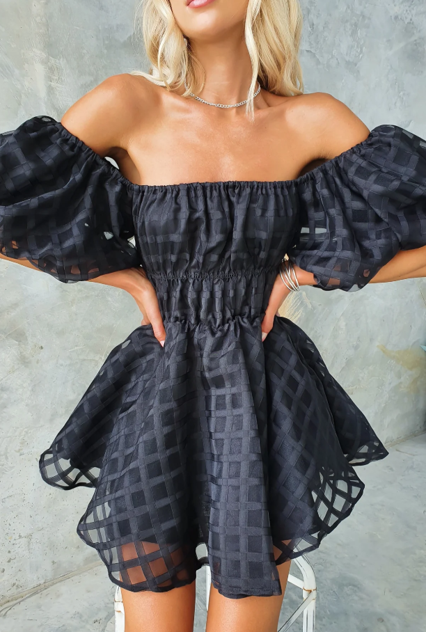 Chloe | Elegant Puff Sleeve Dress