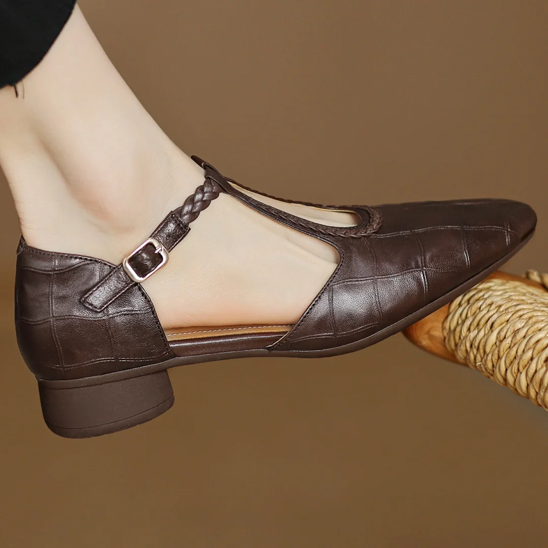 Clara | Elegant Leather Mary Janes