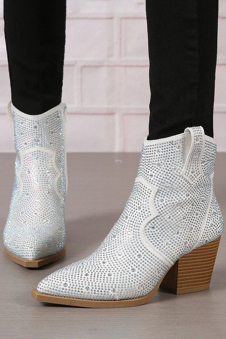 Sophie | Stylish Patchwork Ankle Boots