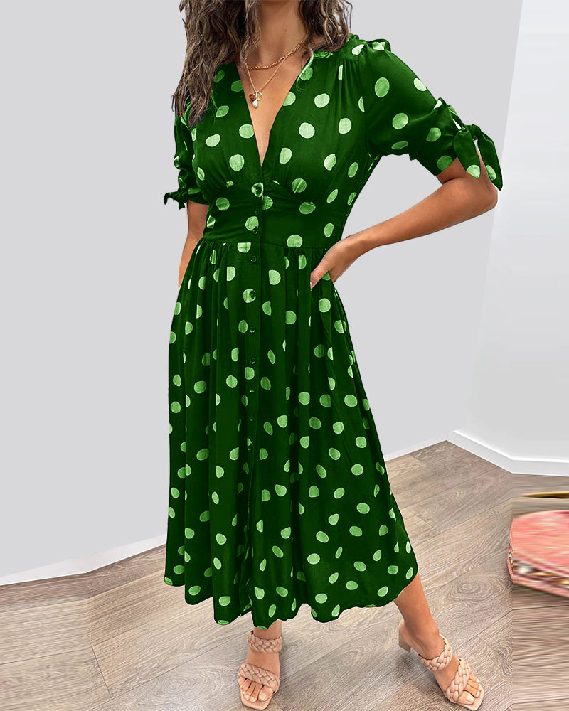 Clara | Chic Polka Dot Dress
