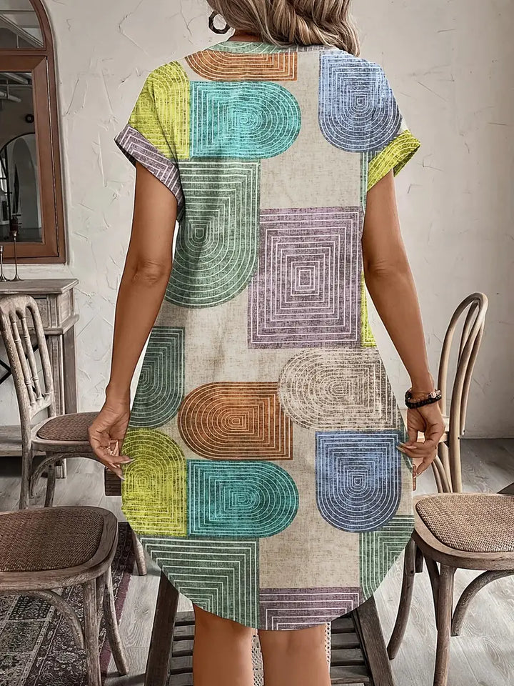 Megan | Chic Geometric Dress