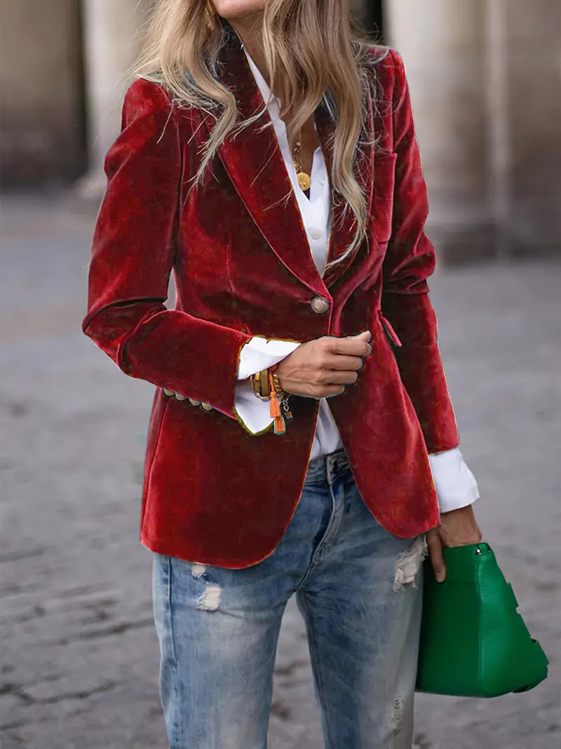 Clara | Luxurious Velvet Blazer